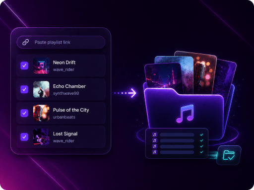 Suno playlist tracks organized into a music collection